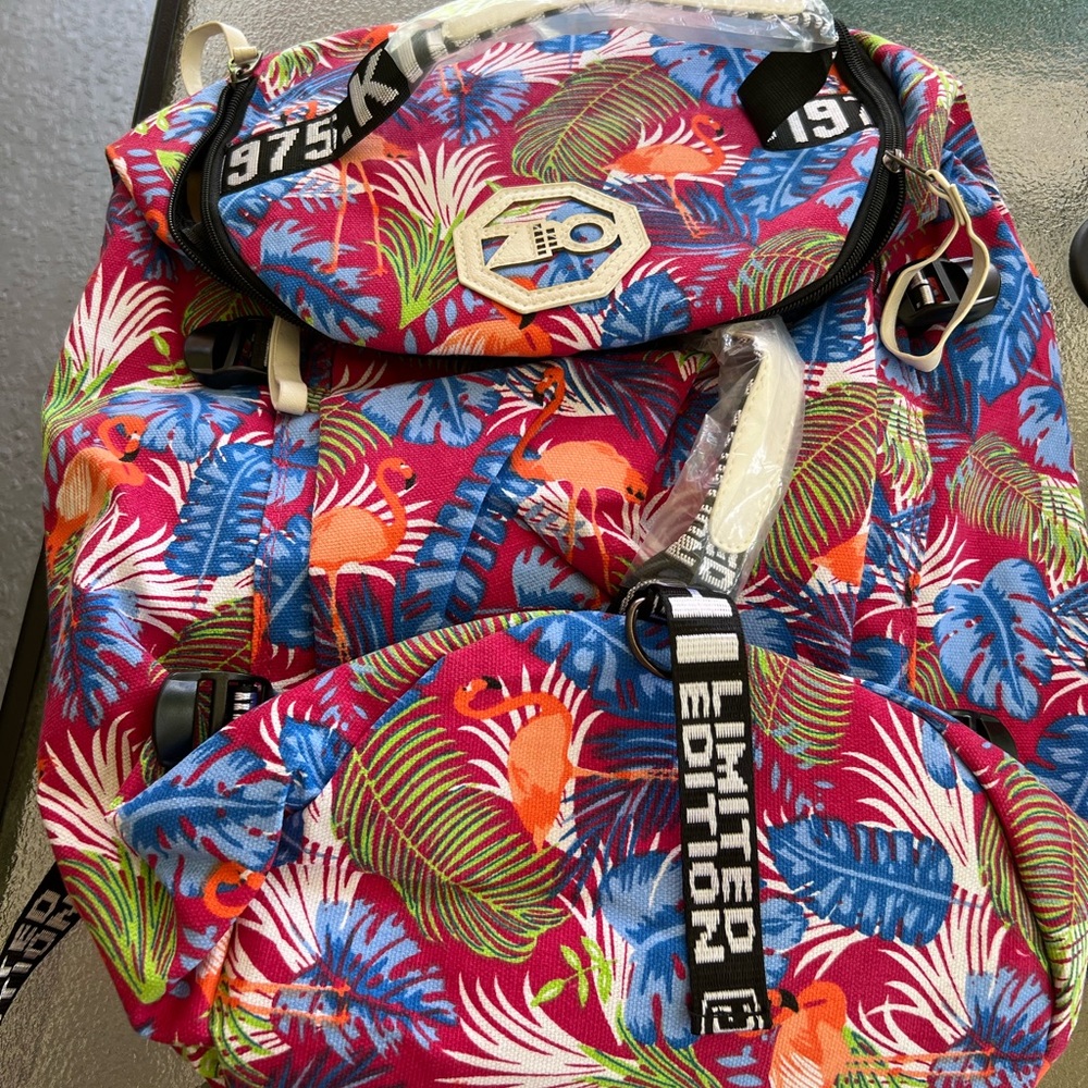 Pink Flamingo Kinouchi backpack/ duffel bag